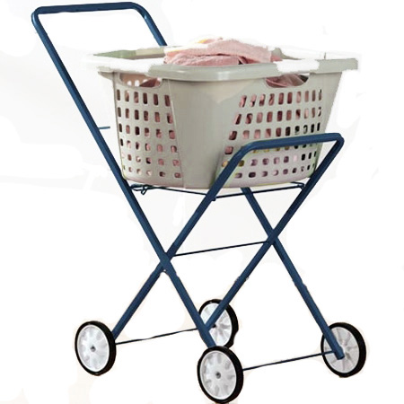 laundry cart with wheels and handle
